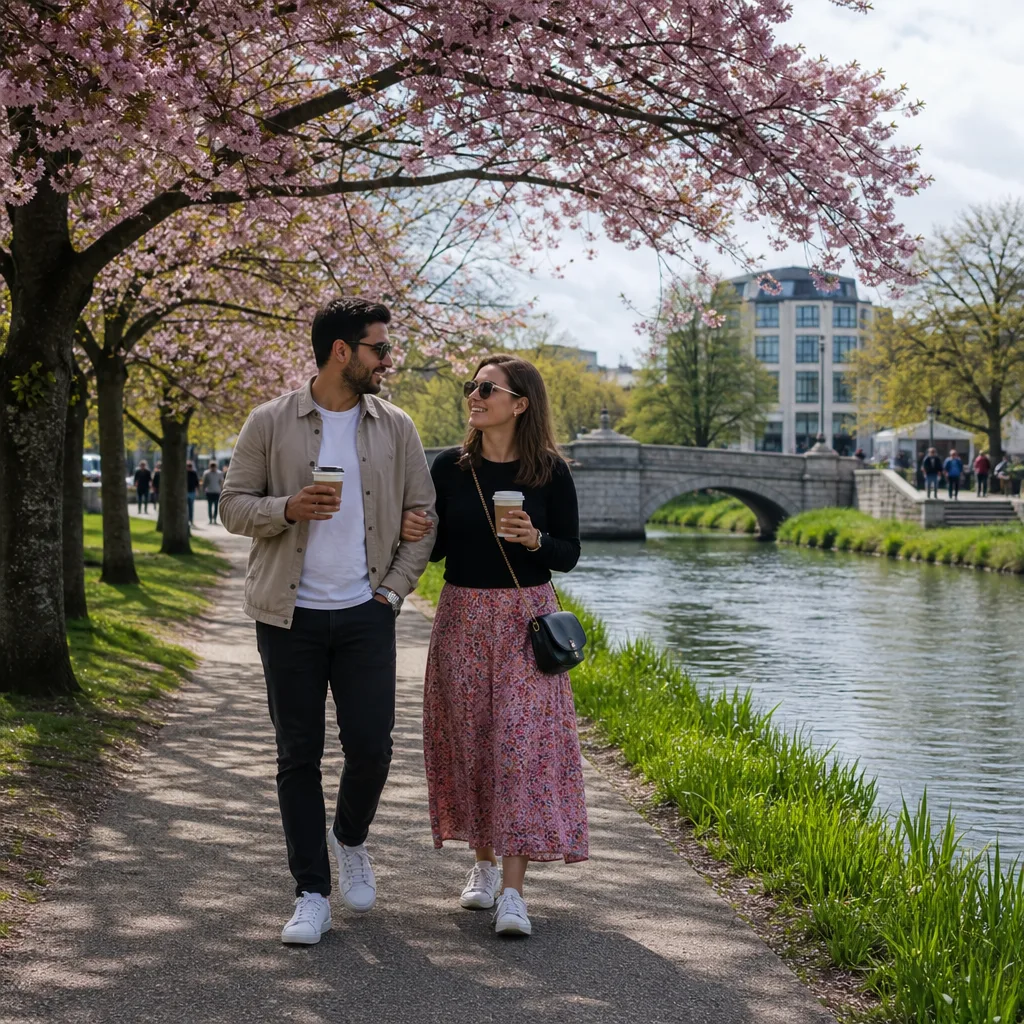 Westgate Gardens and the River Stour in Canterbury