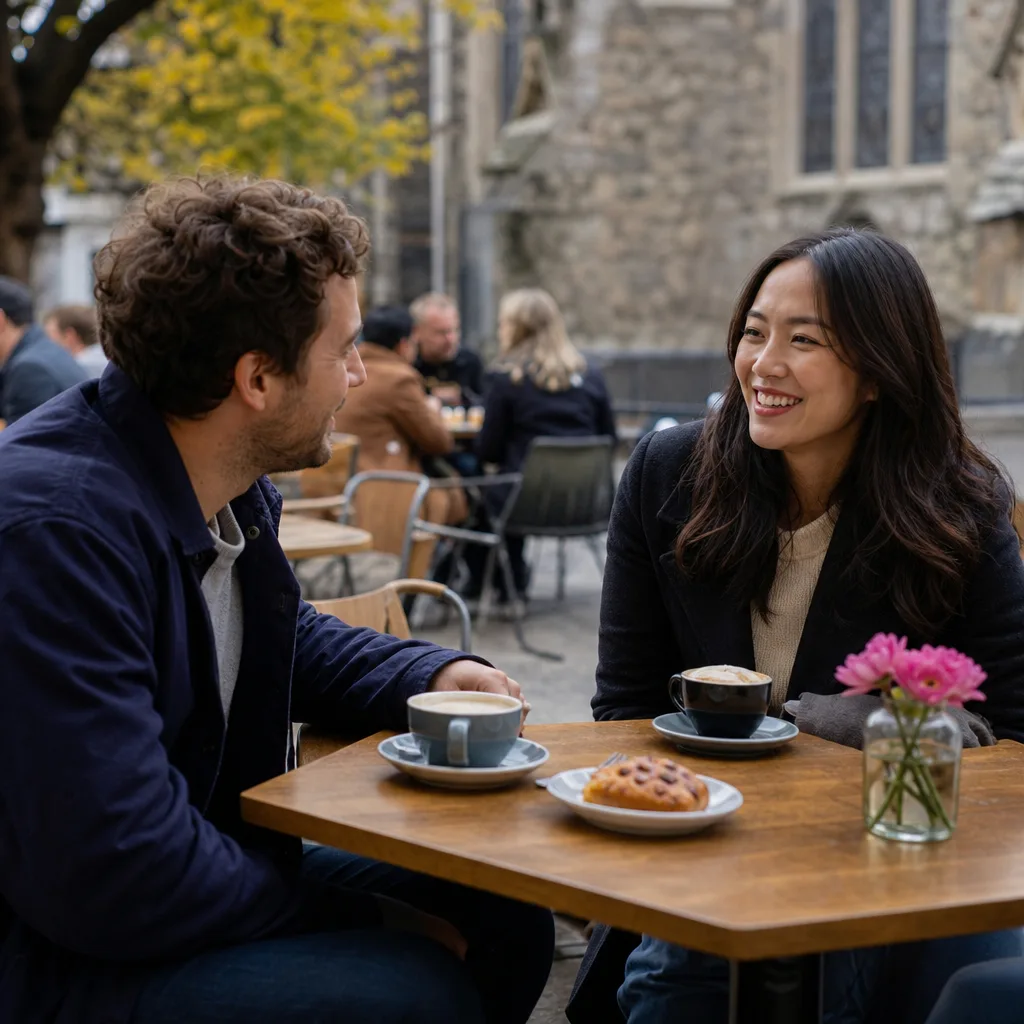 People meeting for coffee near Canterbury city centre
